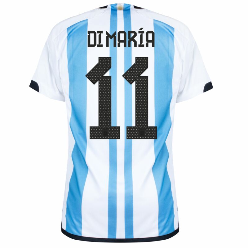 MAILLOT ARGENTINE DI MARIA 3 ÉTOILES HOMME DOMICILE 2023