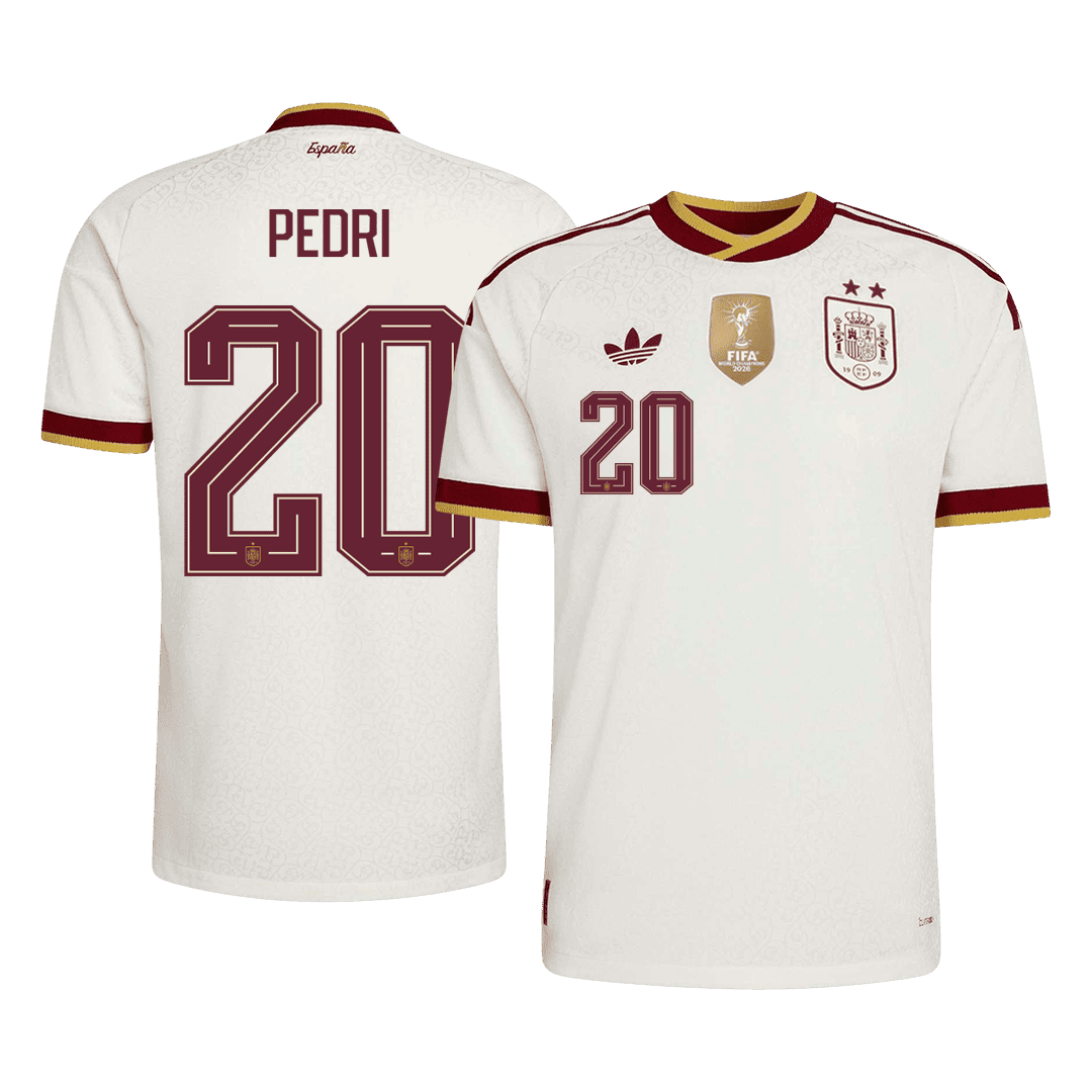 MAILLOT ESPAGNE 2 ÉTOILES PEDRI HOMME EXTERIEUR 2026/2027