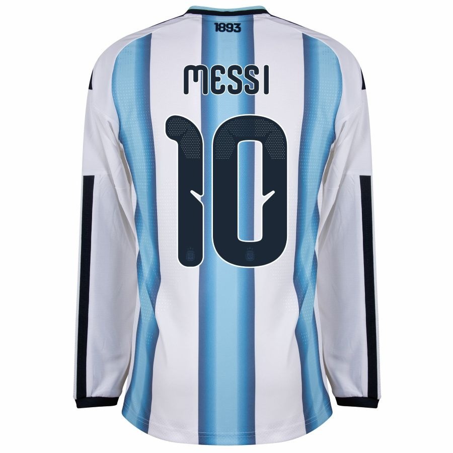 MAILLOT ARGENTINE MESSI 3 ÉTOILES HOMME DOMICILE MANCHES LONGUES 2026/2027