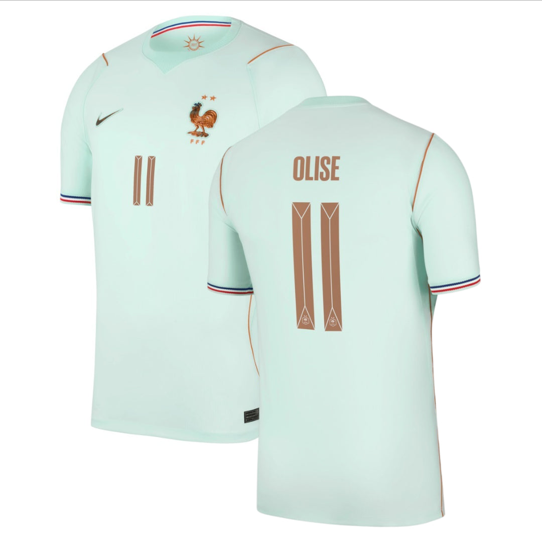 MAILLOT OLISE EQUIPE DE FRANCE EXTERIEUR VERT COUPE DU MONDE 2026