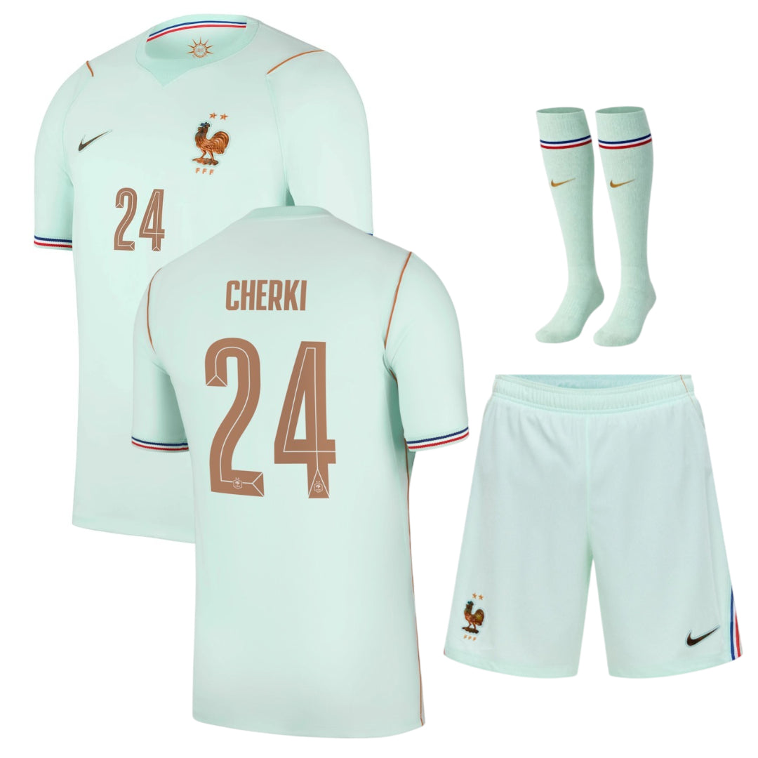 MAILLOT CHERKI KIT HOMME FRANCE EXTERIEUR VERT COUPE DU MONDE 2026