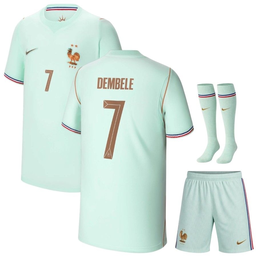 MAILLOT DEMBELE KIT HOMME FRANCE EXTERIEUR VERT COUPE DU MONDE 2026
