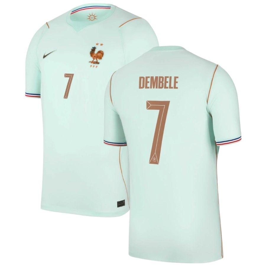 MAILLOT DEMBELE EQUIPE DE FRANCE EXTERIEUR VERT COUPE DU MONDE 2026