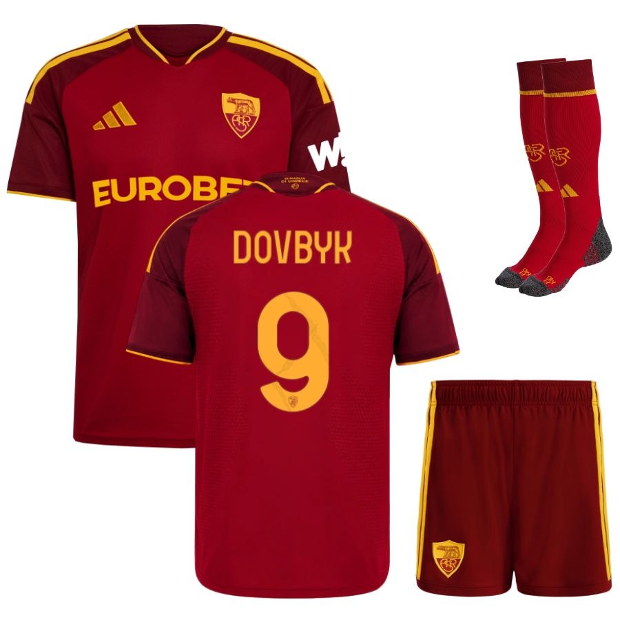 MAILLOT KIT ENFANT AS ROMA DOVBYK DOMICILE 2026/2027