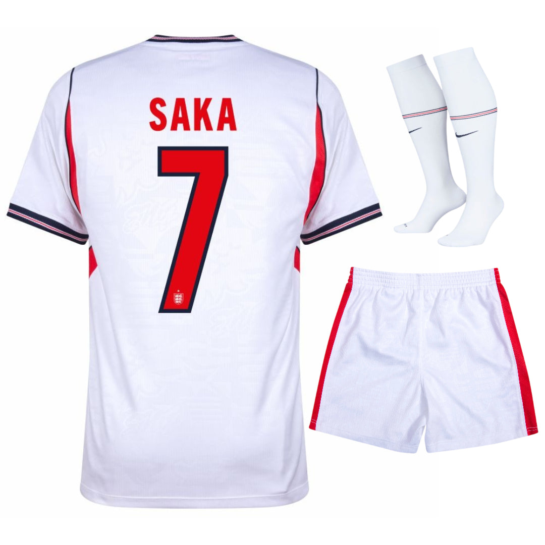 MAILLOT ANGLETERRE SAKA COUPE DU MONDE KIT ENFANT DOMICILE 2026/2027