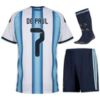 MAILLOT ARGENTINE DE PAUL 3 ÉTOILES KIT ENFANT DOMICILE 2026/2027