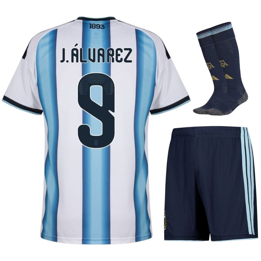 MAILLOT ARGENTINE ALVAREZ 3 ÉTOILES KIT ENFANT DOMICILE 2026/2027