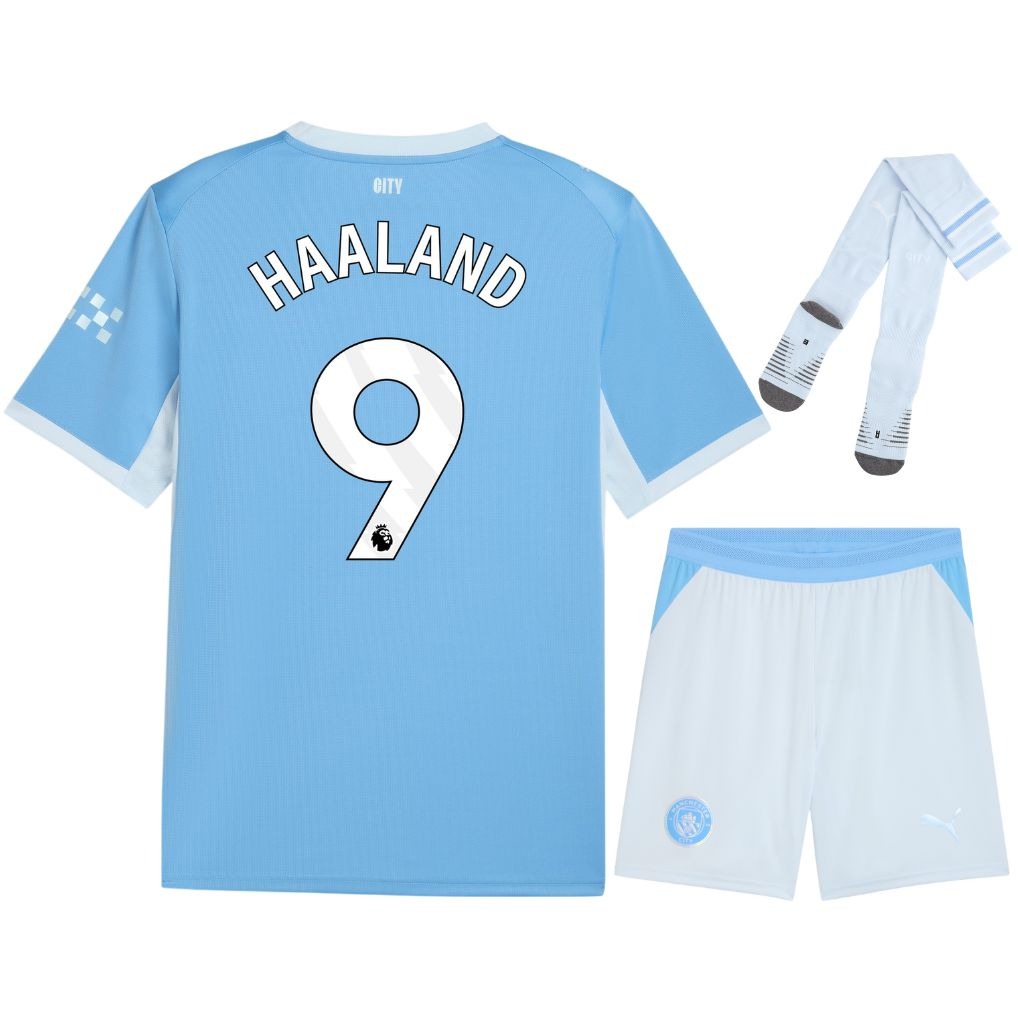 MAILLOT KIT ENFANT MANCHESTER CITY HAALAND DOMICILE 2026/2027