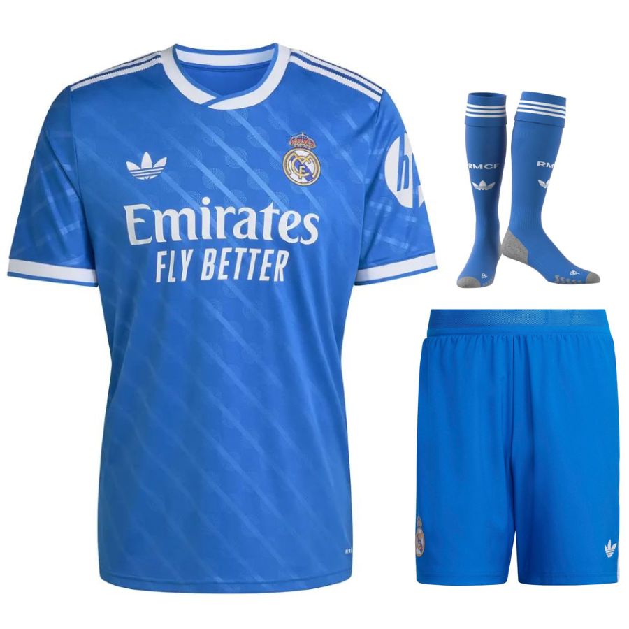 MAILLOT KIT ENFANT REAL MADRID THIRD BLEU 2025/2026
