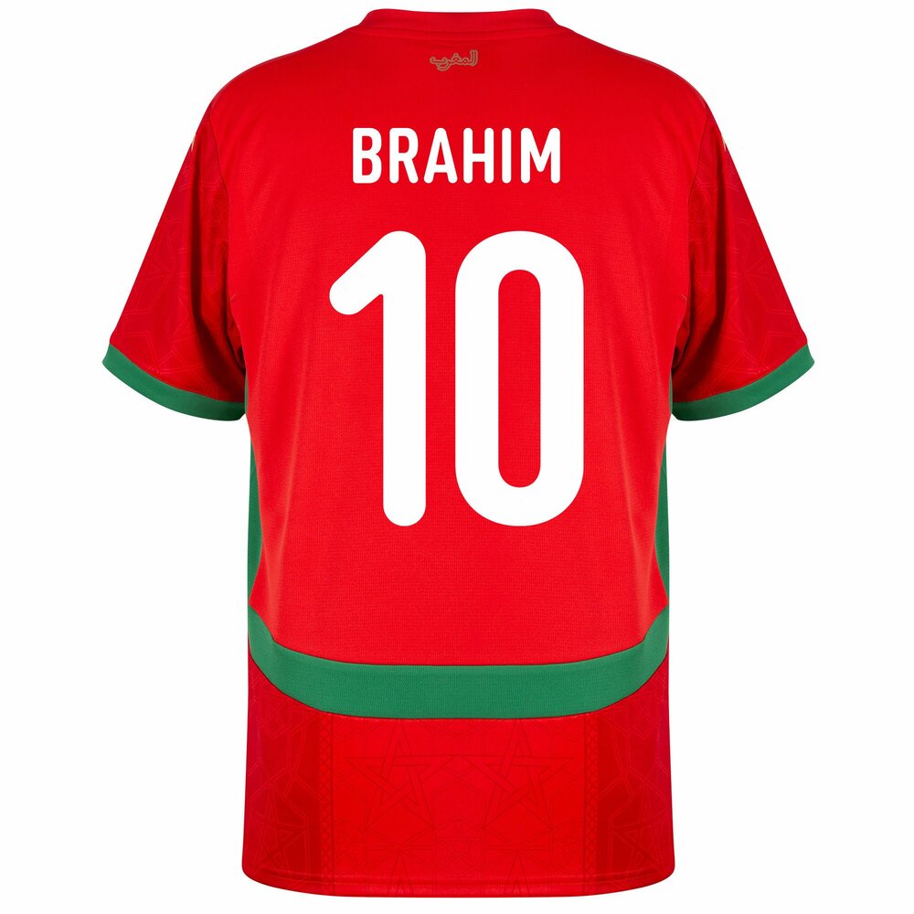 MAILLOT MAROC HOMME BRAHIM 10 DOMICILE 2024/2025