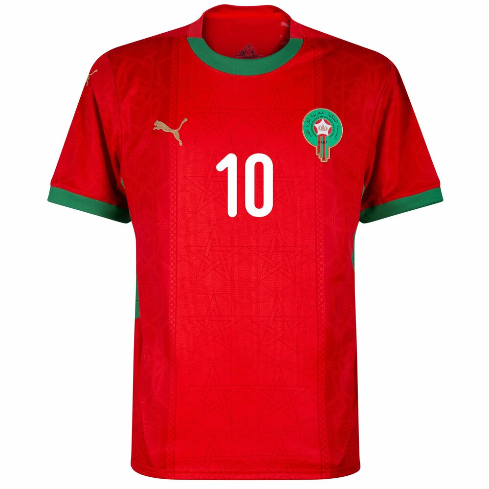 MAILLOT MAROC HOMME BRAHIM 10 DOMICILE 2024/2025