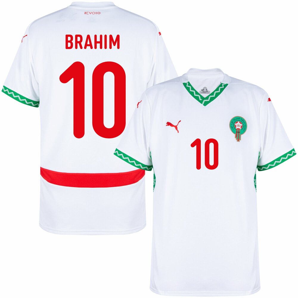 MAILLOT MAROC HOMME BRAHIM 10 EXTERIEUR 2024/2025