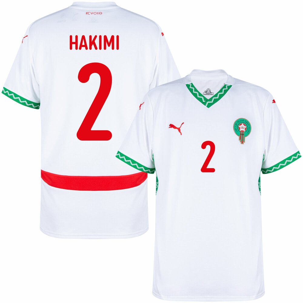 MAILLOT MAROC HOMME HAKIMI EXTERIEUR 2024/2025