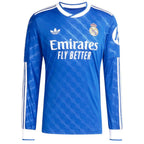 MAILLOT MBAPPE REAL MADRID THIRD MANCHES LONGUES BLEU HOMME 2025/2026