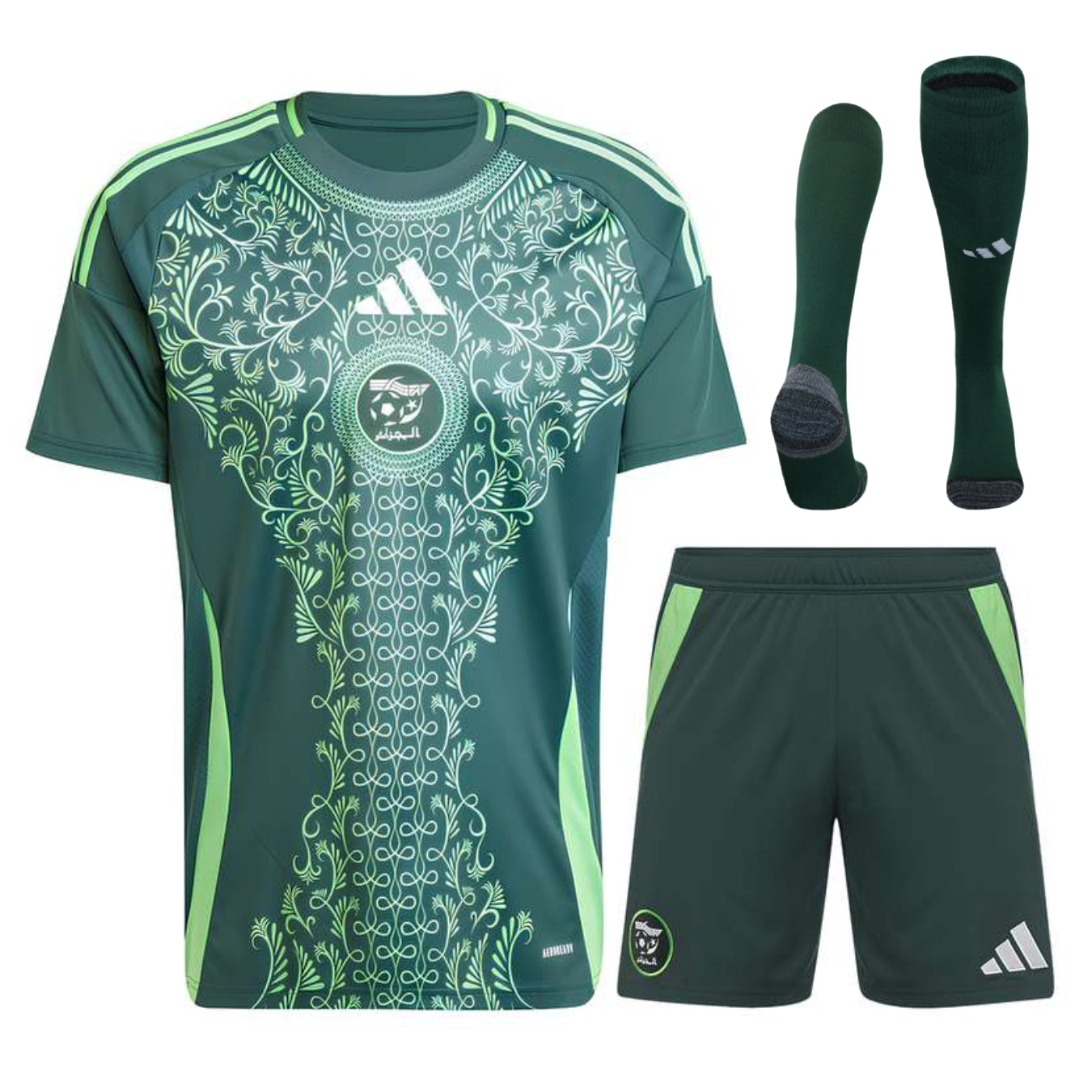 MAILLOT KIT ENFANT ALGERIE EXTERIEUR VERT 2024/2025