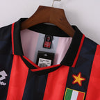 MAILLOT AC MILAN RETRO VINTAGE 1993-1994 DOMICILE - keppygoal.com