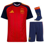 MAILLOT ESPAGNE 2 ÉTOILES KIT ENFANT DOMICILE 2026/2027 - keppygoal.com