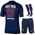 MAILLOT KIT ENFANT 2 ETOILES PSG BACK 2 BACK DOMICILE 2025/2026 - keppygoal.com