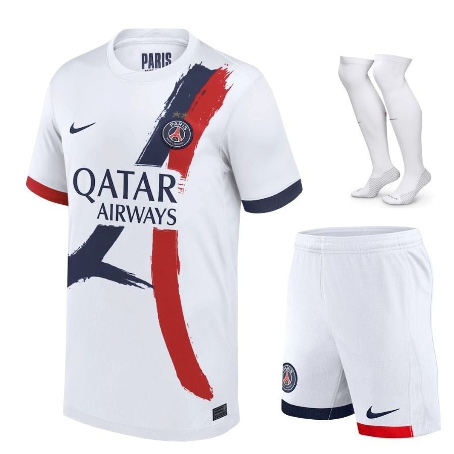 MAILLOT KIT ENFANT 2 ETOILES PSG BACK 2 BACK EXTERIEUR 2025/2026 - keppygoal.com