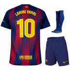 MAILLOT KIT ENFANT BARCA LAMINE YAMAL 10 DOMICILE 2025/2026 - keppygoal.com