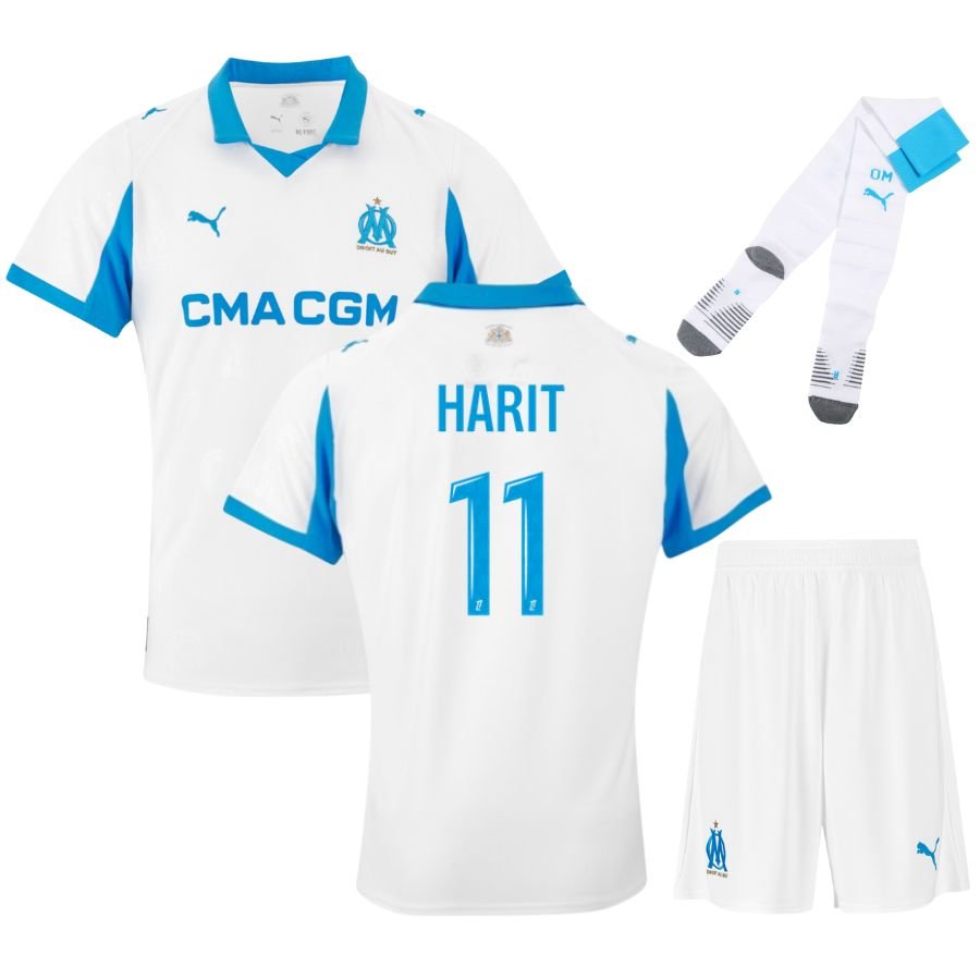 MAILLOT KIT ENFANT MARSEILLE DOMICILE 2025/2026 - keppygoal.com