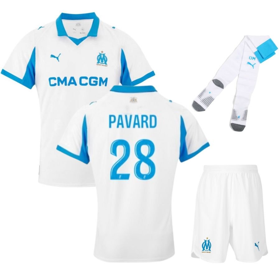 MAILLOT KIT ENFANT MARSEILLE DOMICILE 2025/2026 - keppygoal.com