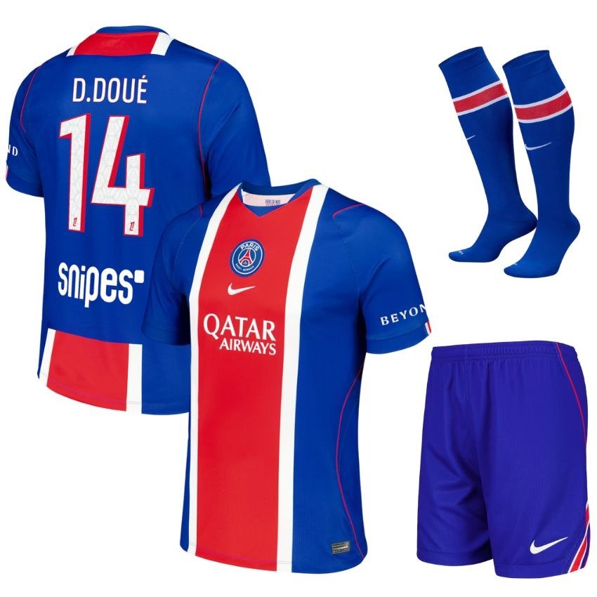 MAILLOT KIT ENFANT PSG DOUE DOMICILE 2026/2027 - keppygoal.com