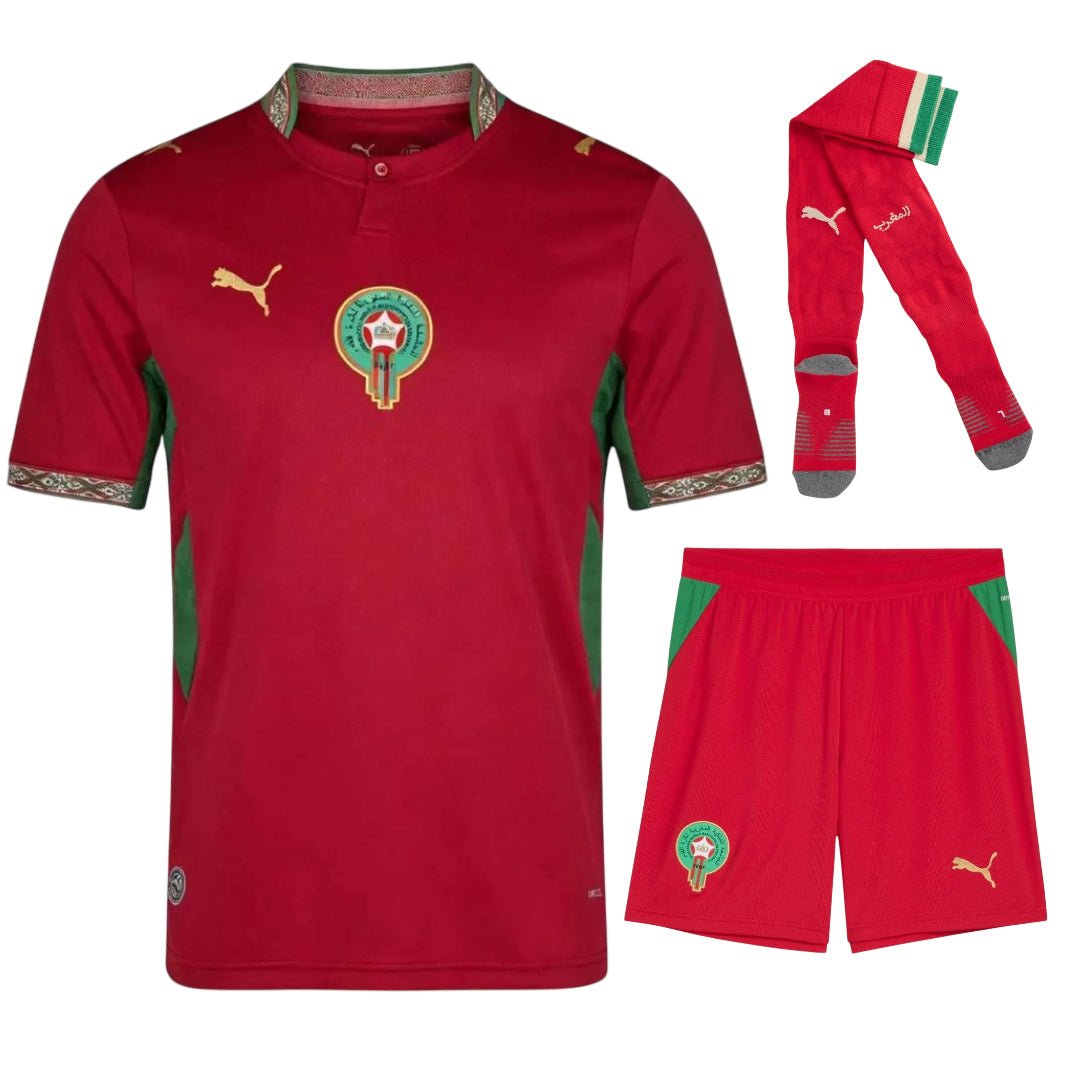 MAILLOT KIT HOMME MAROC COUPE DU MONDE HOMME DOMICILE 2026 - keppygoal.com