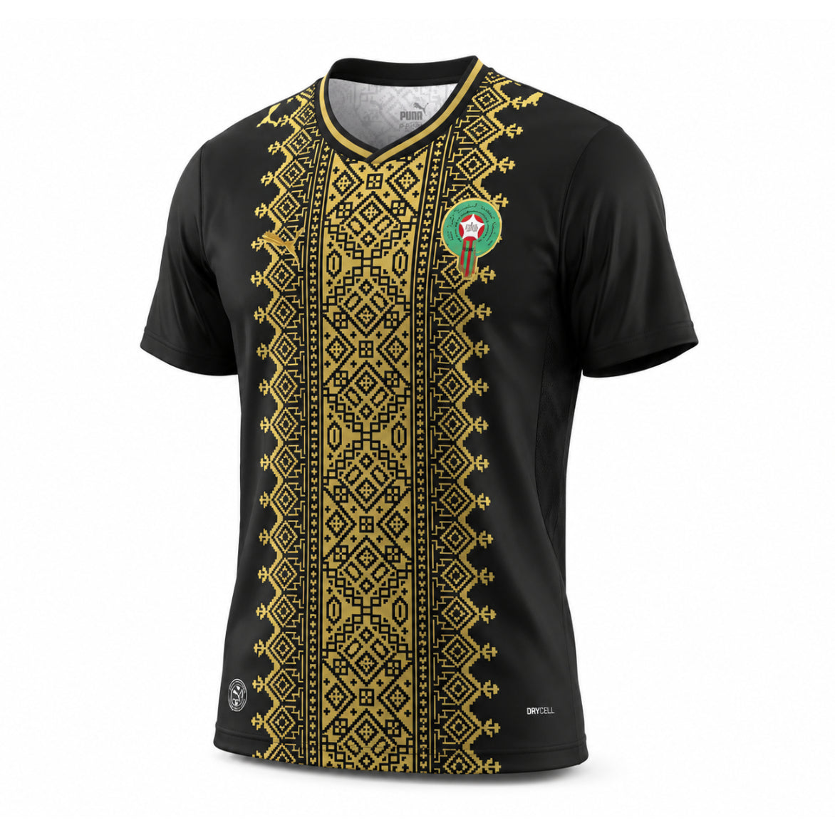 MAILLOT MAROC NOIR COUPE DU MONDE HOMME 2026