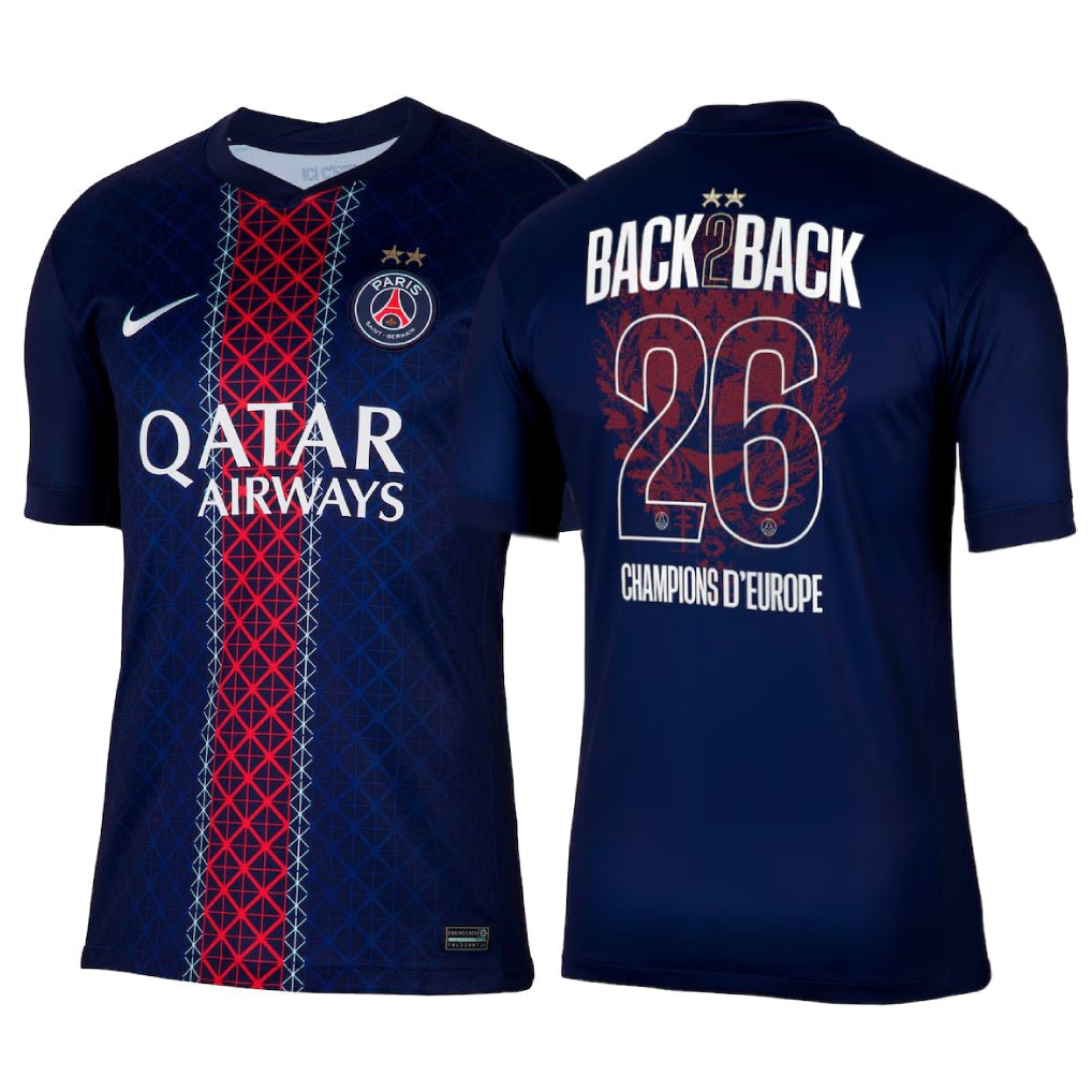 MAILLOT PSG 2 ÉTOILES BACK 2 BACK DOMICILE 2025/2026 - keppygoal.com
